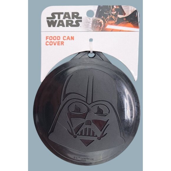 Star Wars Darth Vader 3 Food Can Covers Lid For Pet Or Human Food Storage Disney - Picture 2 of 5